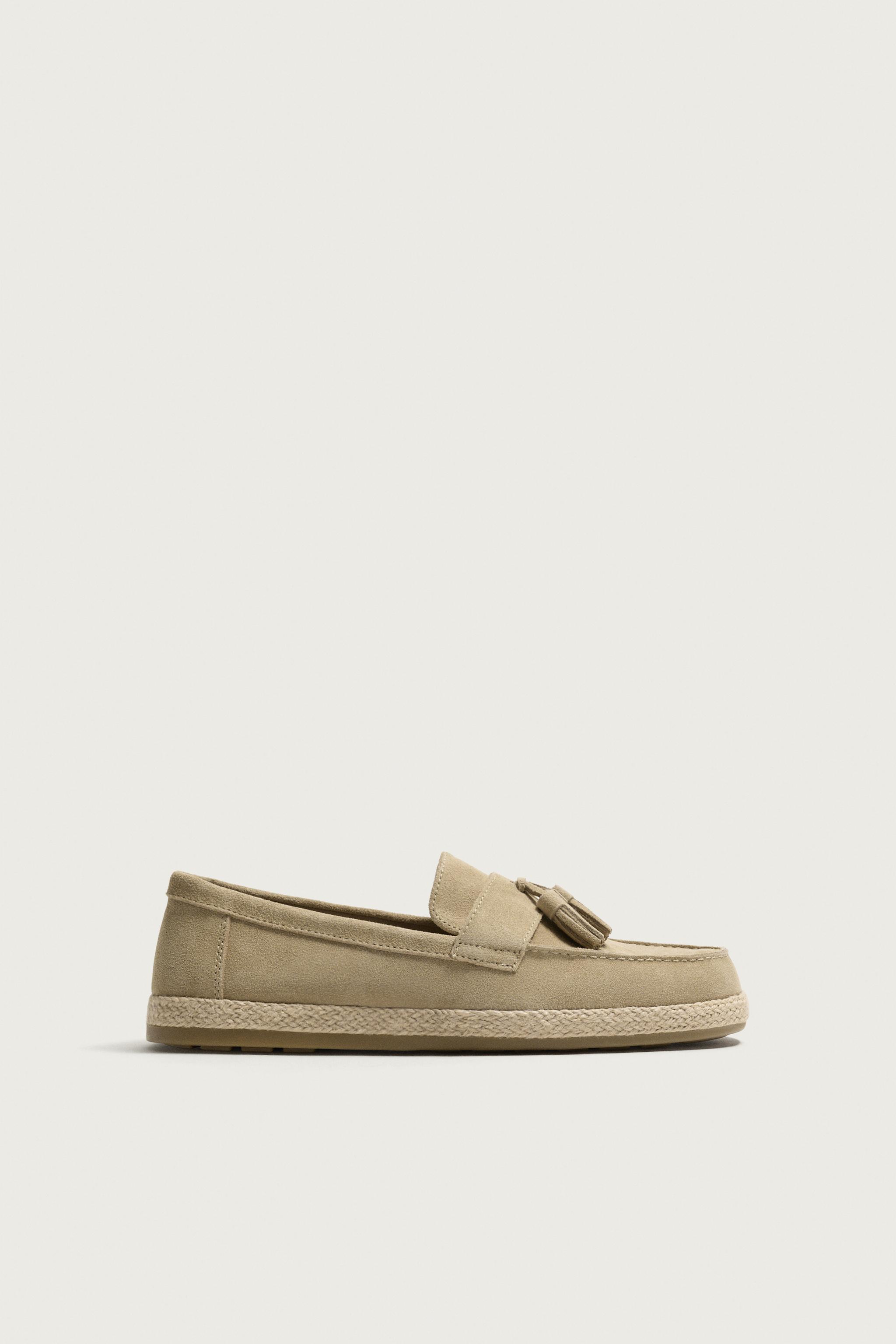 MOCASSINS CASUAL EN CUIR À POMPONS